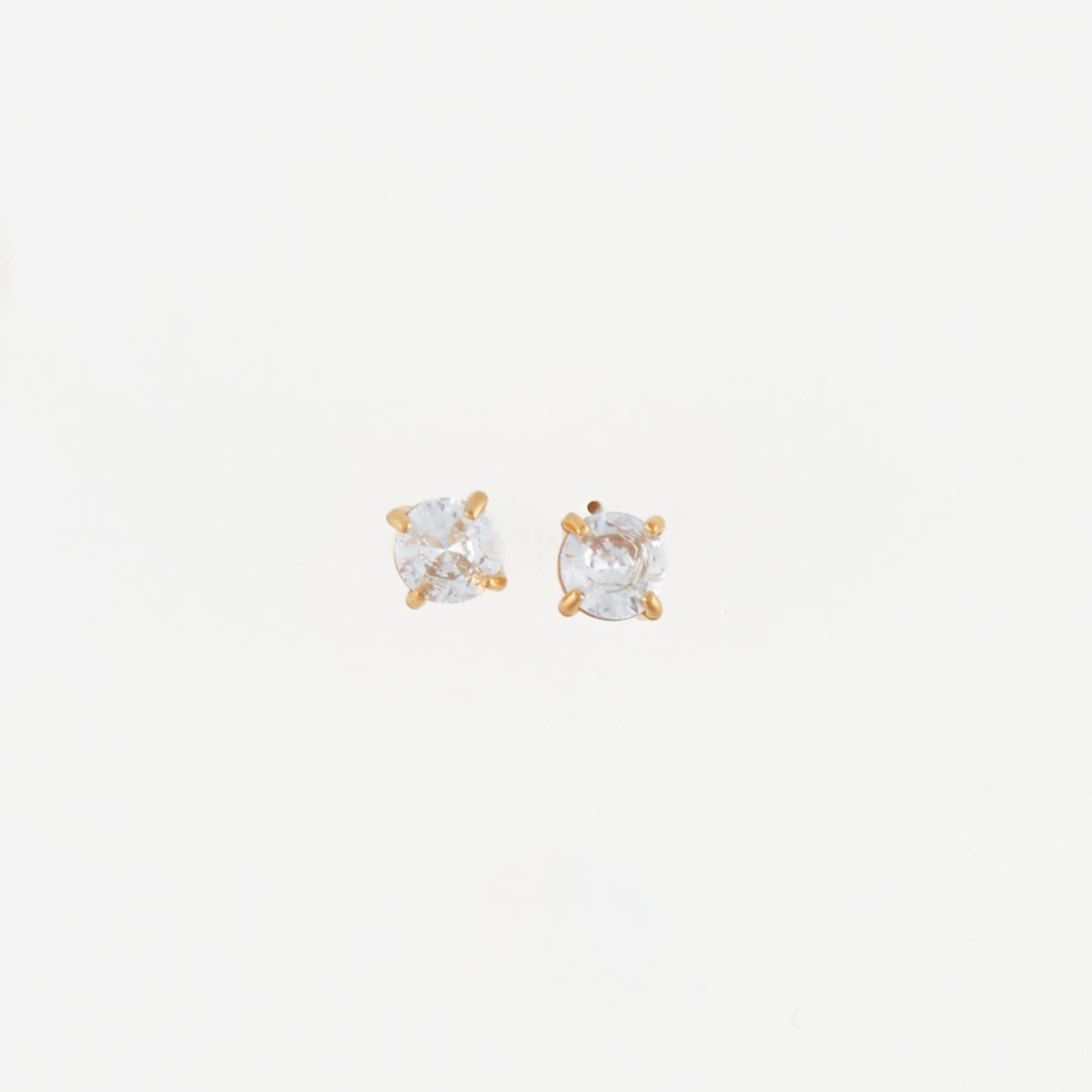 Howard's - Waterproof Earrings 5mm Round Cubic Zirconia Stud Narelle