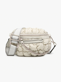 Jen & Co. - M2513 Mabel Quilted Nylon Belt Bag w/ Guitar Strap