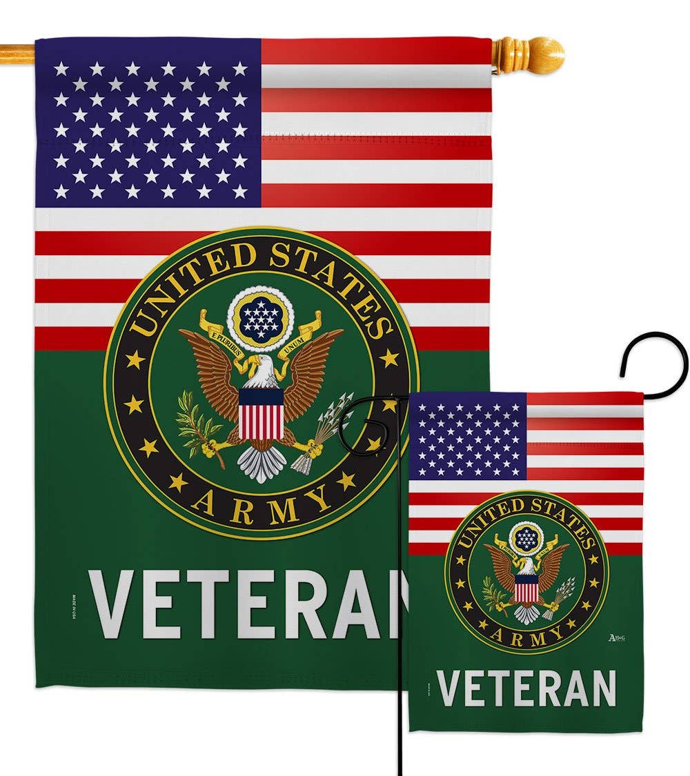 Two Group Flag Co - Flag Us Army Veteran Usa Old Glory Armed Forces Day Garden