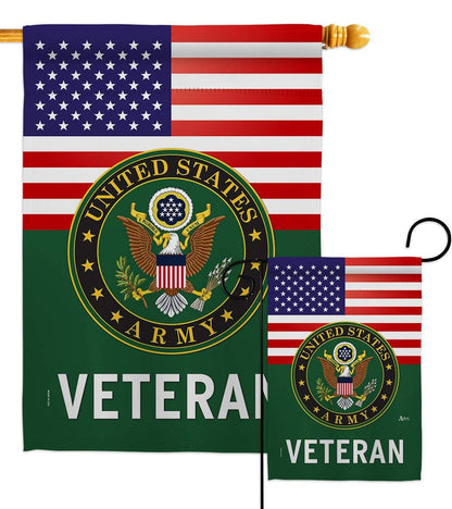 Two Group Flag Co - Flag Us Army Veteran Usa Old Glory Armed Forces Day Garden