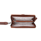 Myra Bag - Myra Zidana Elko Braided Veg Tanned Leather Wallet in Auburn Glow
