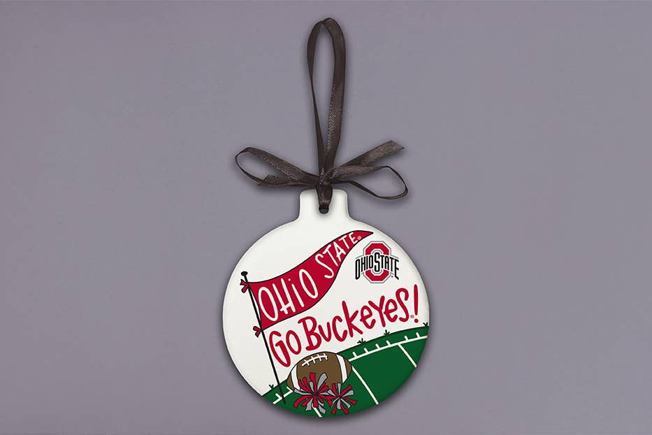 MAGNOLIA LANE - OSU Stone Ornament
