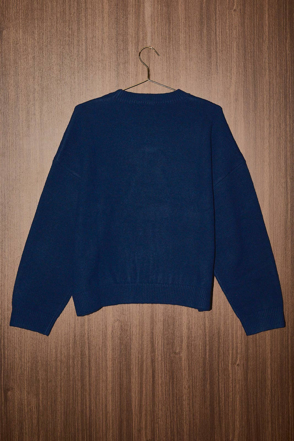 Santa Pug Graphic Crew Neck Knit Sweater Le Lis