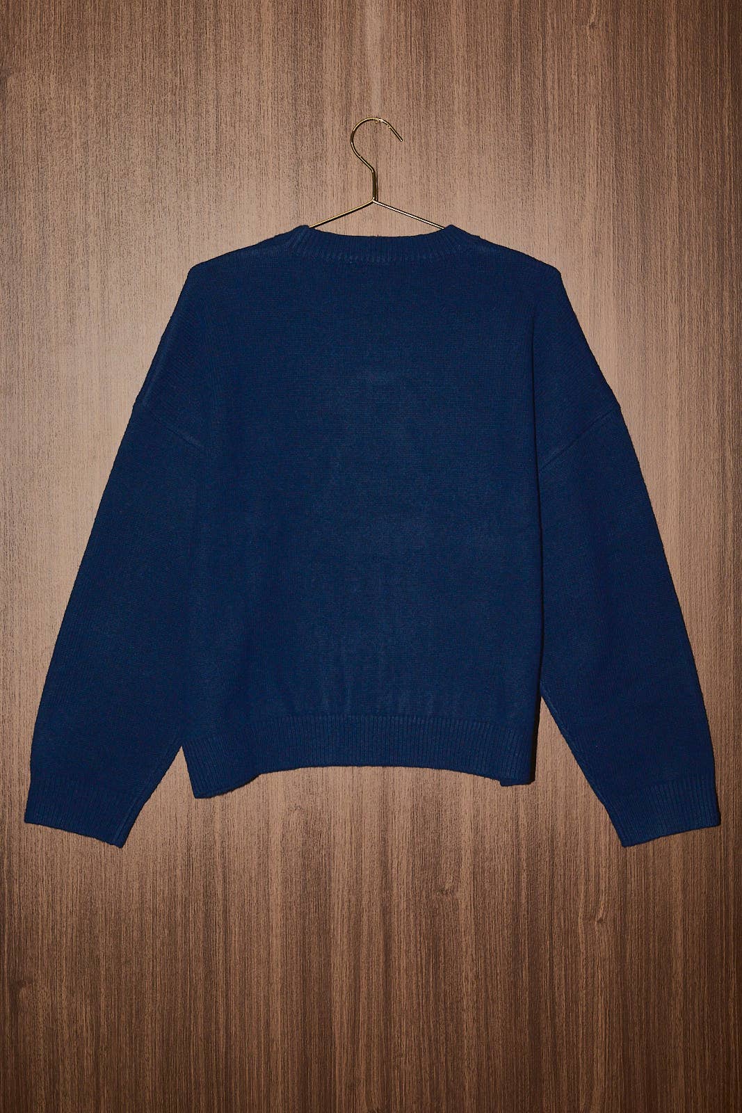 Santa Pug Graphic Crew Neck Knit Sweater Le Lis