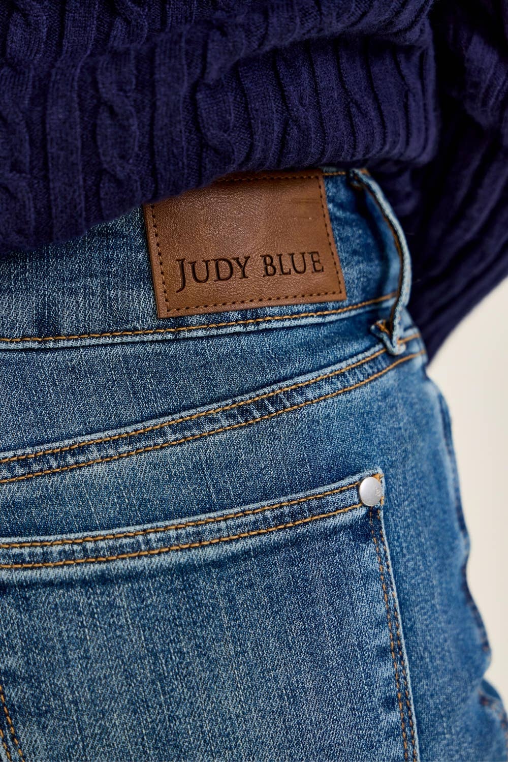 Judy Blue Jeans - HW Petite Flare Tummy Control Double Button WB