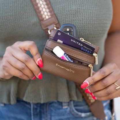Save The Girls - Clip & Go Strap w/Zippered Pouch Fun Dots
