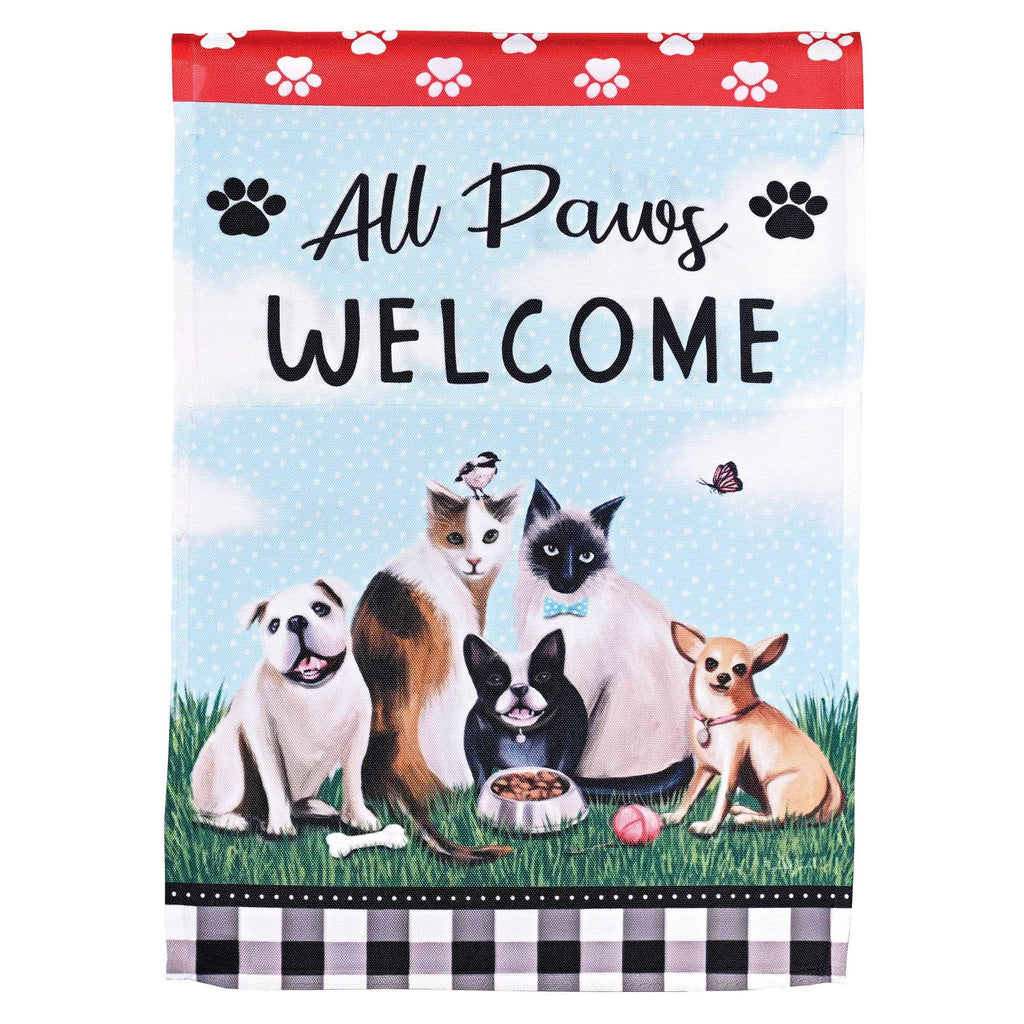 Magnolia - Flag All Paws Welcome 13x18