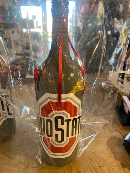 Ohio State Wine Bottle