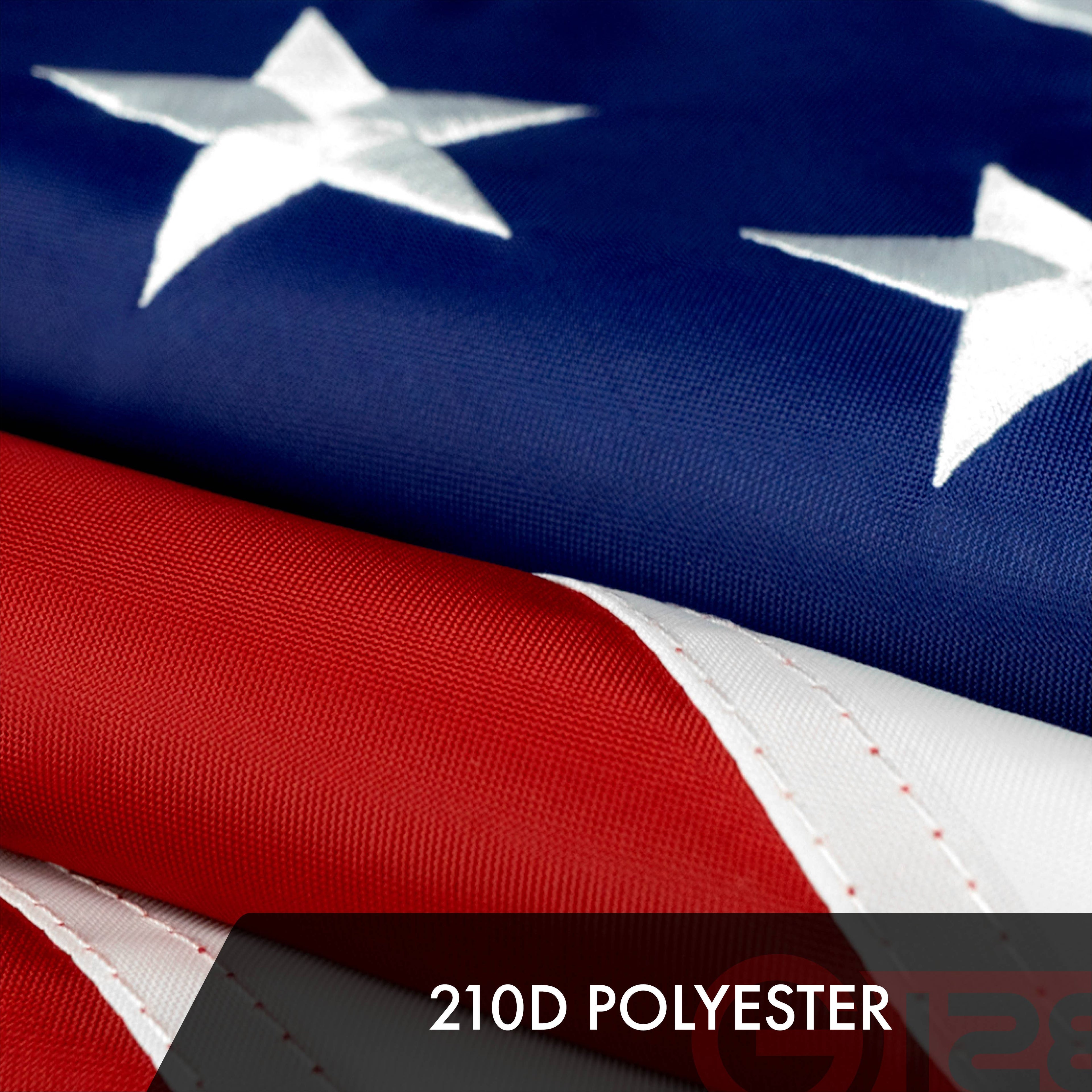 American Flag 3x5 Ft, Embroidered Patriotic Outdoor Flag