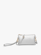 Jen & Co. - M013 Riley Monogrammable 3 Compartment Crossbody/Wristlet