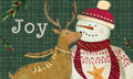 Custom Decor - Floor Mat-Snowman Deer