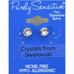 Purely Sensitive Silver Tone Earrings PIERCED