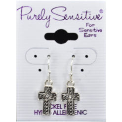 Purely Sensitive Silver Tone Earrings PIERCED