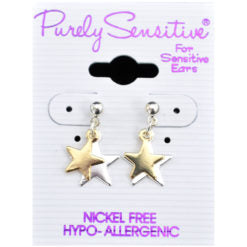 Purely Sensitive Silver Tone Earrings PIERCED