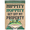 Garden Flag Hippity Hoppity Get Off My