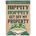 Garden Flag Hippity Hoppity Get Off My