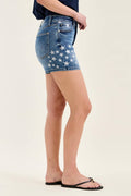 Judy Blue Jeans - HW Slim Short w/ Star Splatter