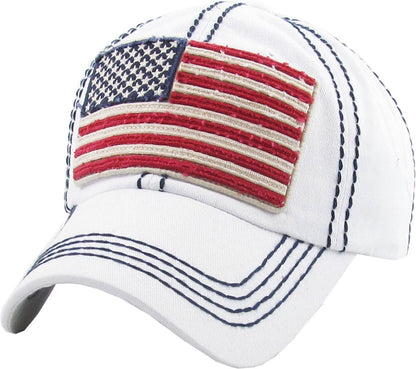 USA Flag Vintage Ballcap