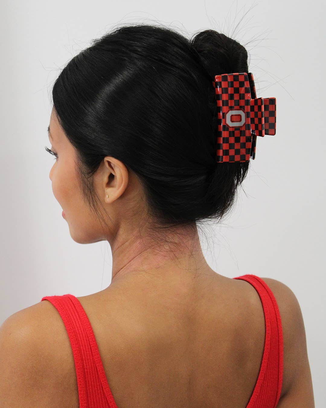 BANDED - Ohio State® Eco Checkered Block O - Logo Claw Clip