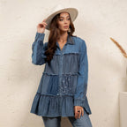 Young Threads - Limited Edition Sweater Knit Jhabla Top with Graceful Tiers