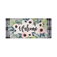 Beautiful Floral Welcome Sassafras Switch Mat