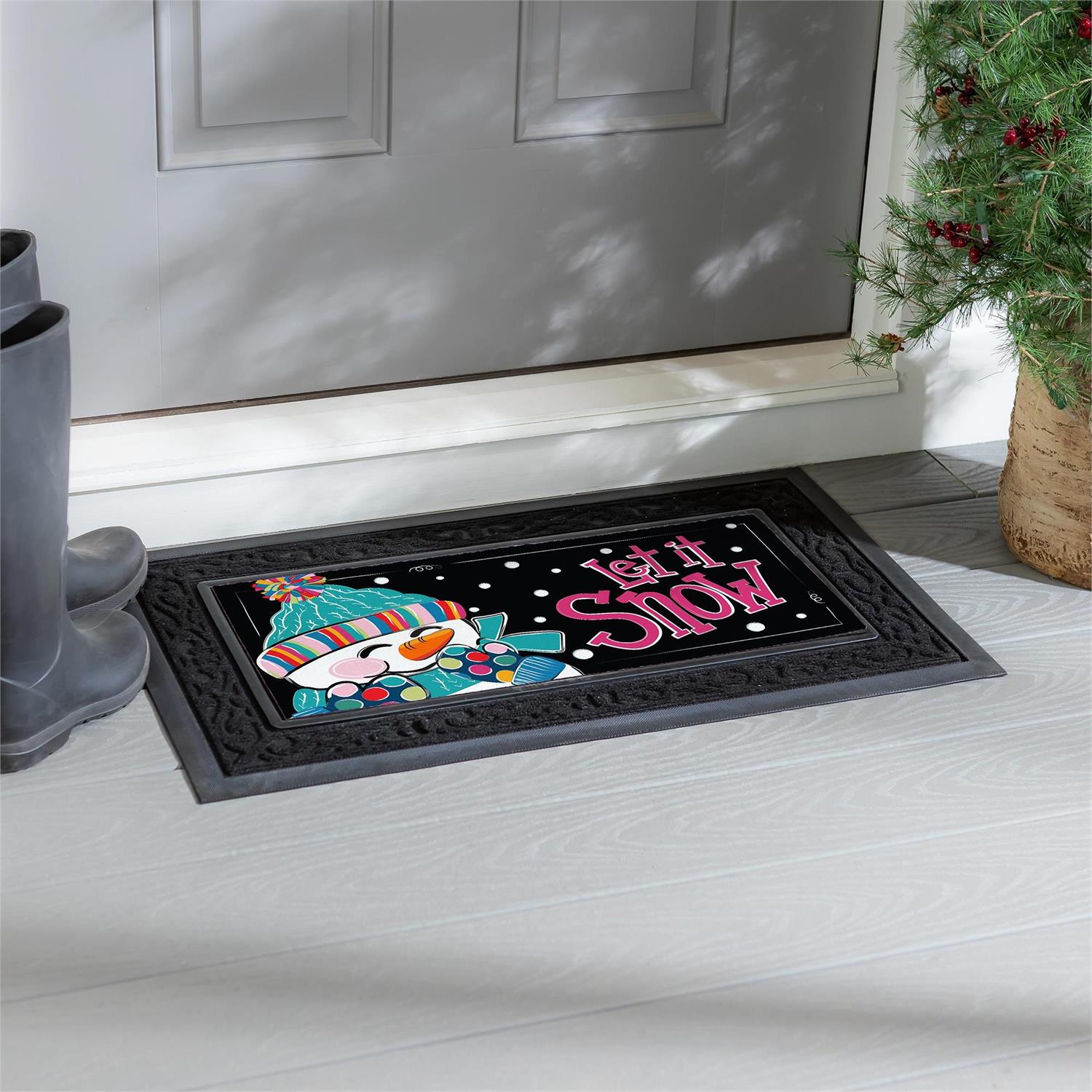 Let It Snow-Man Sassafras Switch Mat