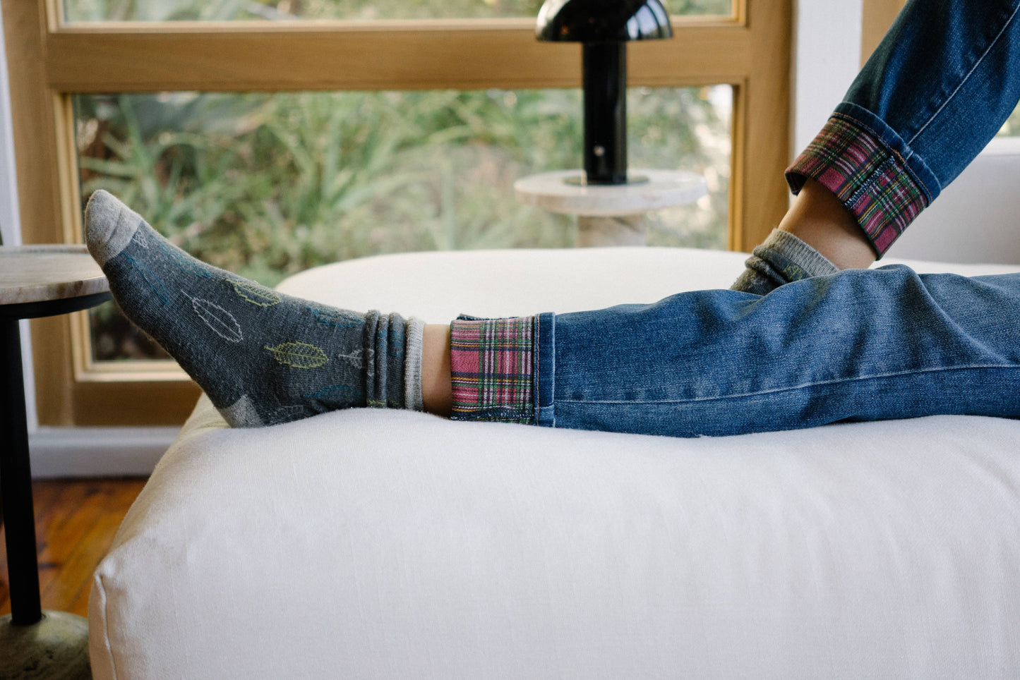 Judy Blue Jeans - MR Plaid Print Cuff BF