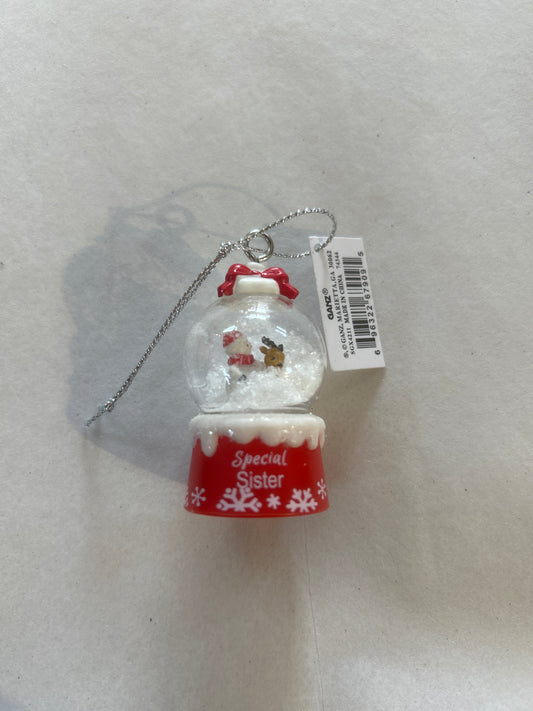 Special Sister Mini Snow globe Ornament