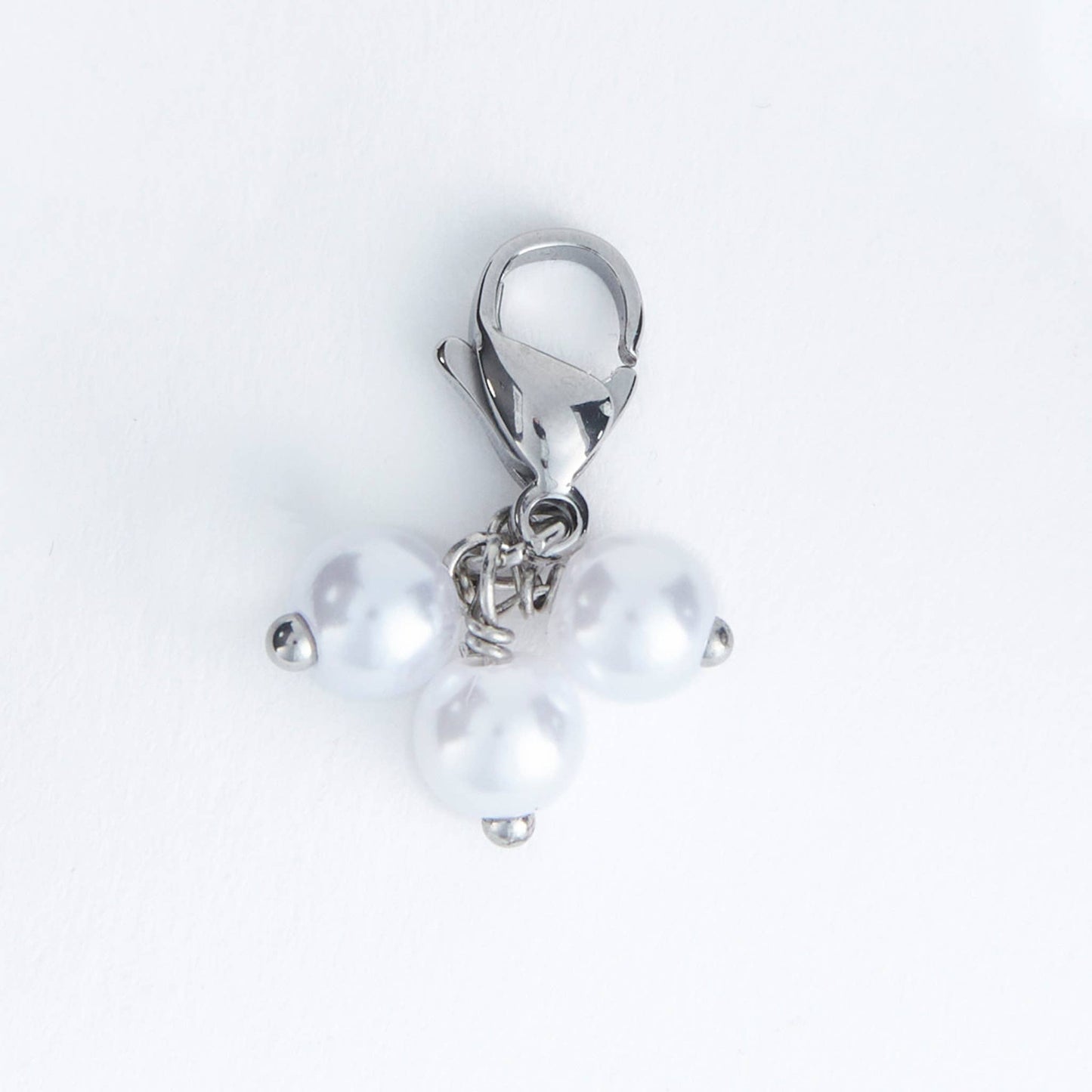 Howard's - Narelle Waterproof Stainless Steel Cluster Pearl Charm
