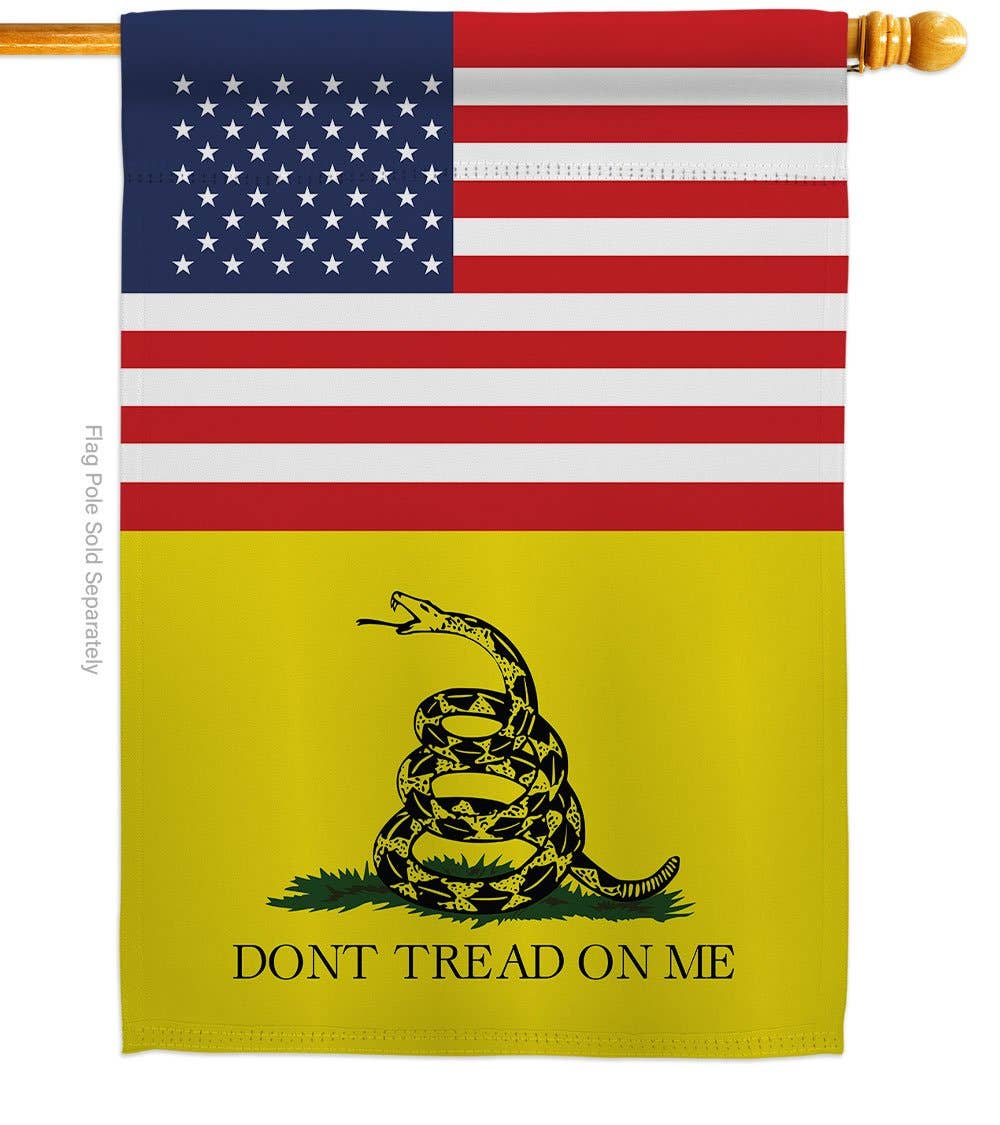 Two Group Flag Co - US Gadsden Americana Historic Friendship Decor Flag
