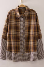 Amy Plaid Patchwork Shirt