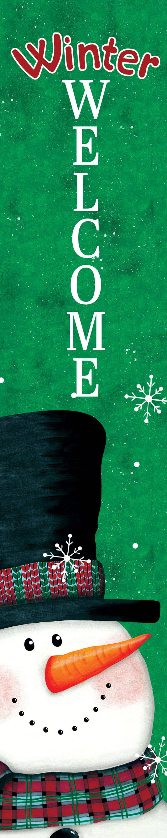 Yard Expression-Snowman On Green