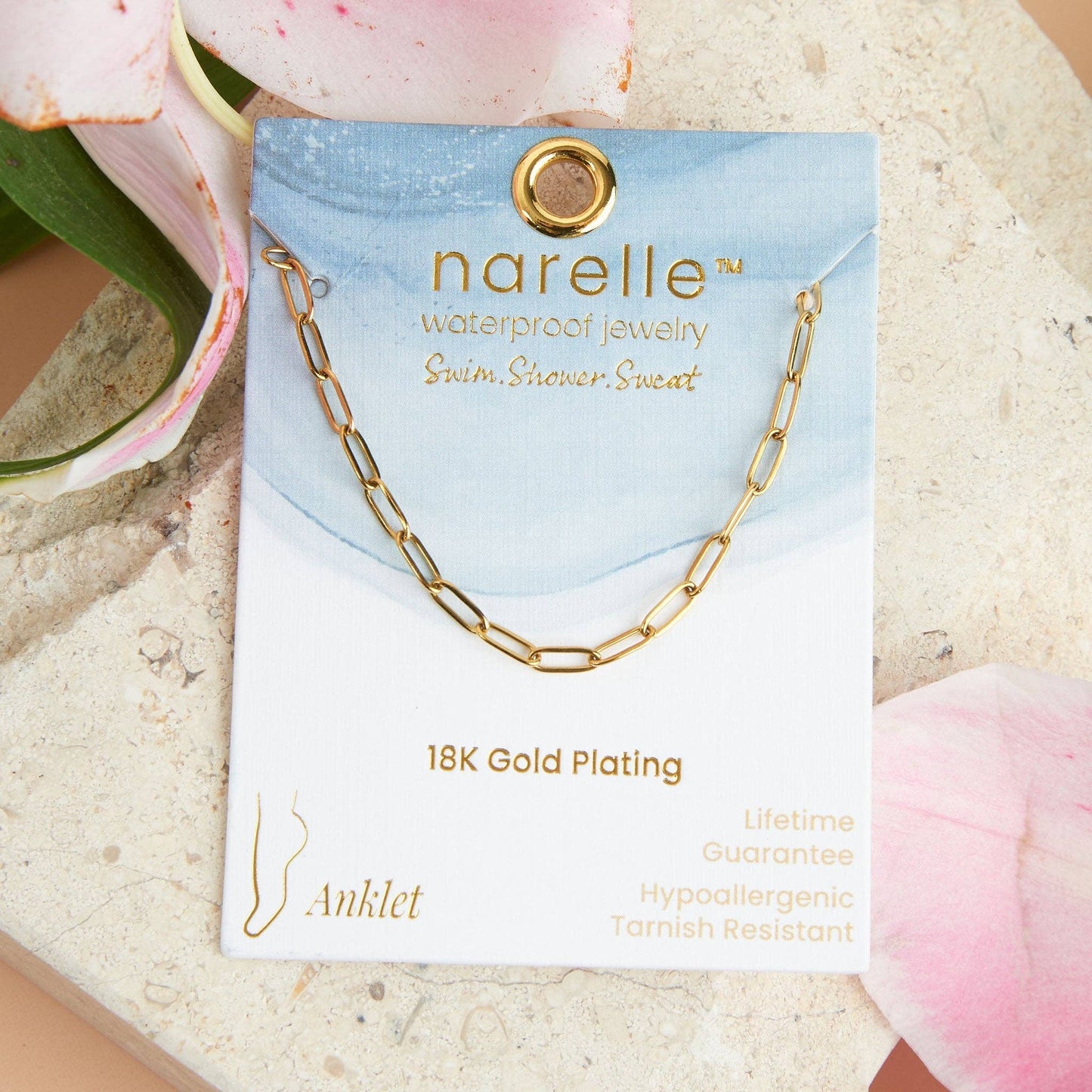Howard's - Narelle Waterproof Paperclip Anklet