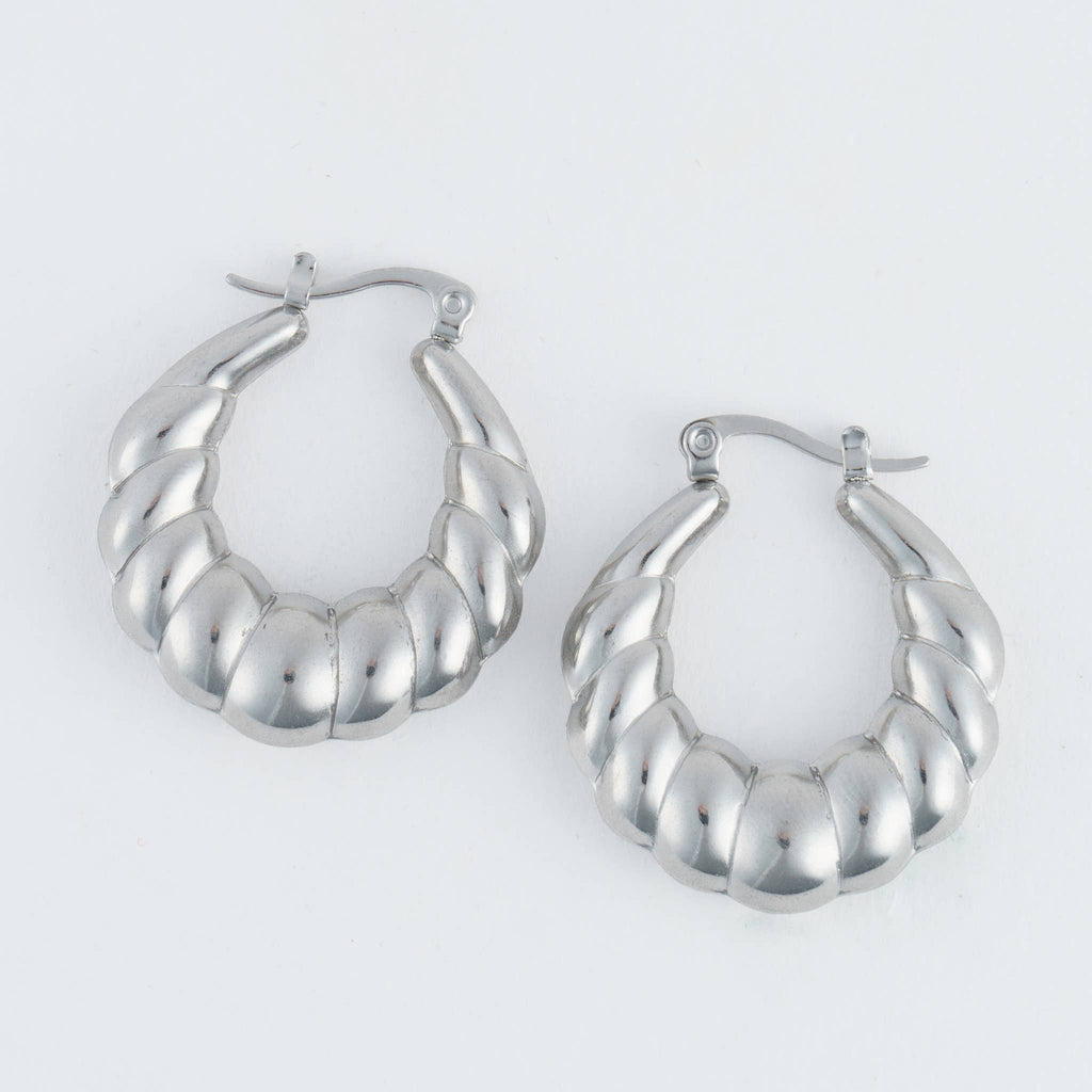 Howard's - Narelle Waterproof Twisted Chunky Hoop Earrings