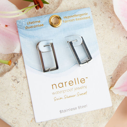 Howard's - Narelle Waterproof Rectangle Hoop Earrings