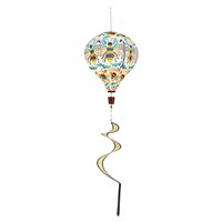Patterned Bee Burlap Balloon Spinner