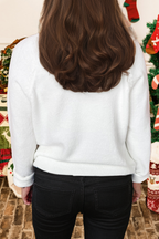 Christmas Raglan Sleeve MERRY Letter Sweater