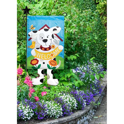 Magnolia - WELCOME DOG CRAZY LEG FLAG