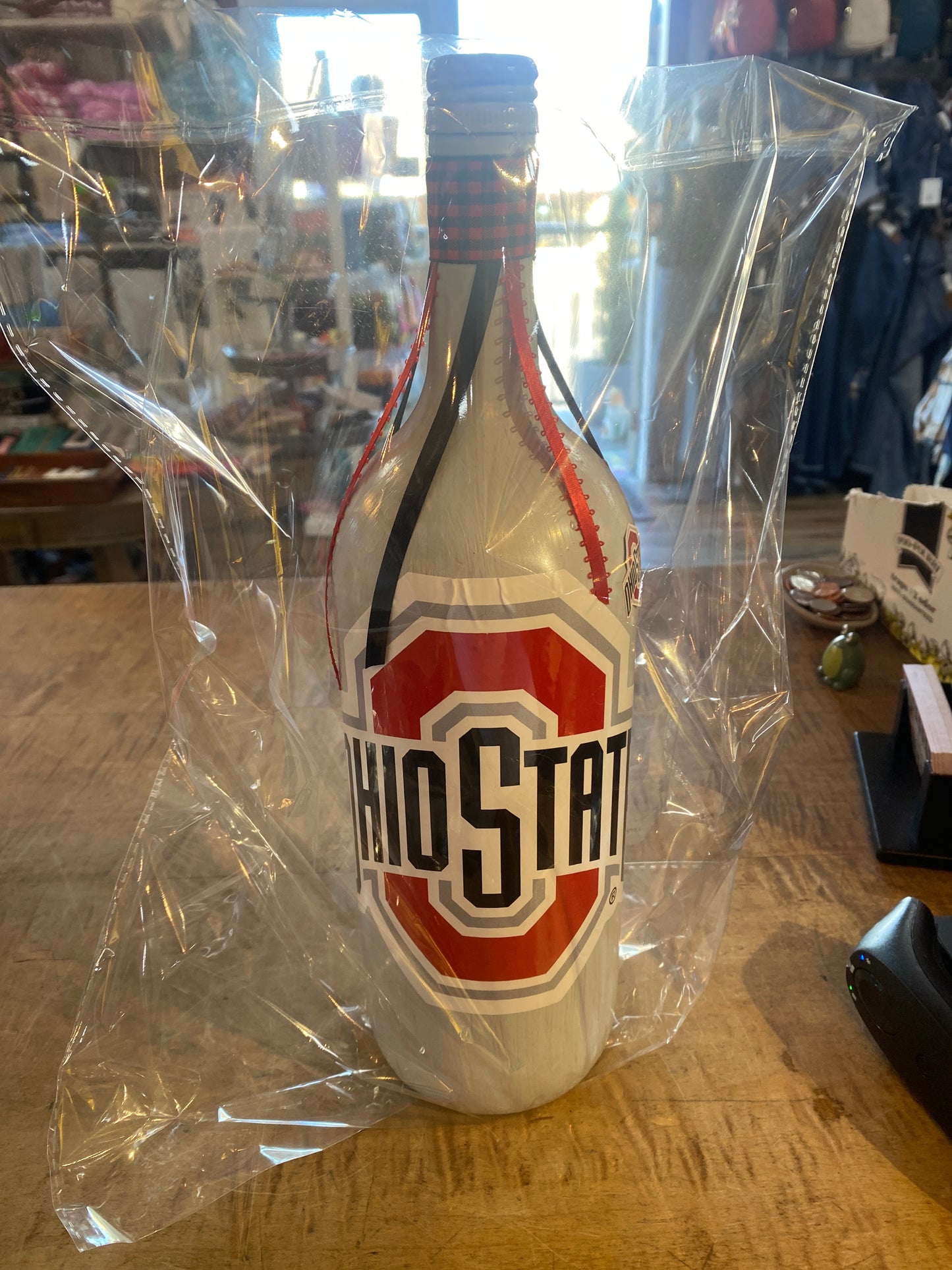 Ohio State Wine Bottle