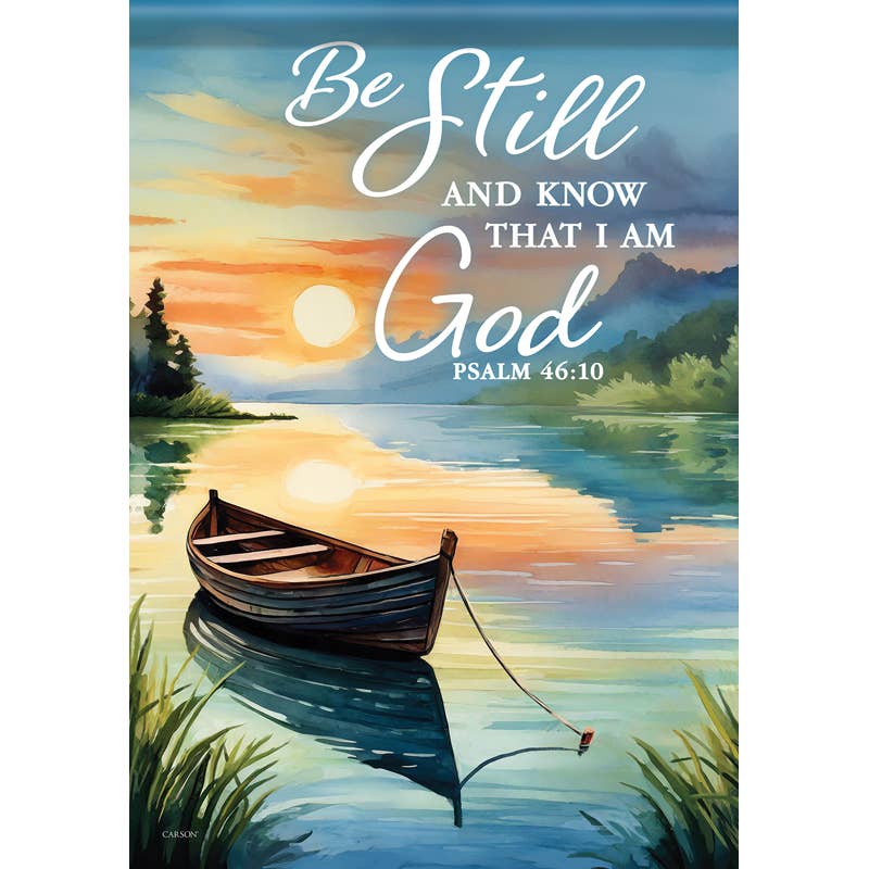FlagTrends by Carson - "Be Still" Dura Soft™ Garden Flag