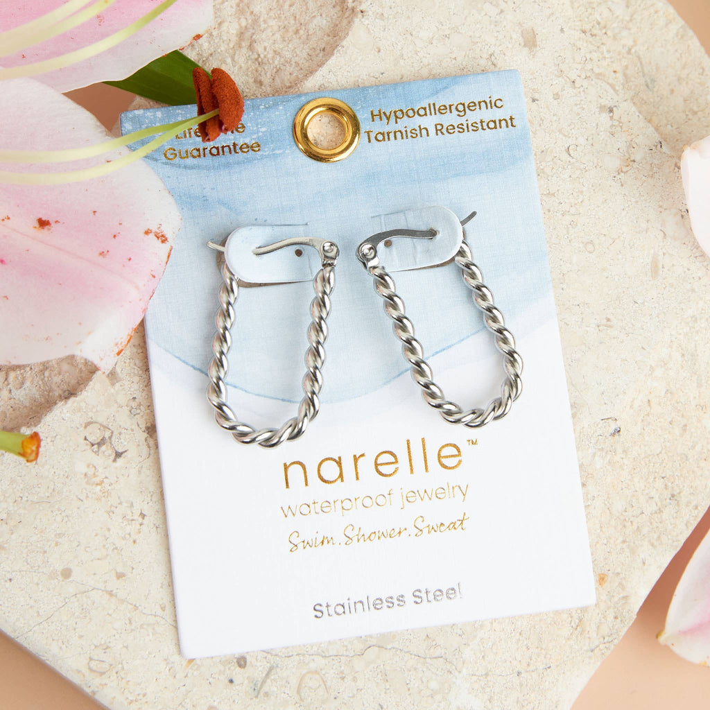 Howard's - Narelle Waterproof Twisted Hoop Earrings