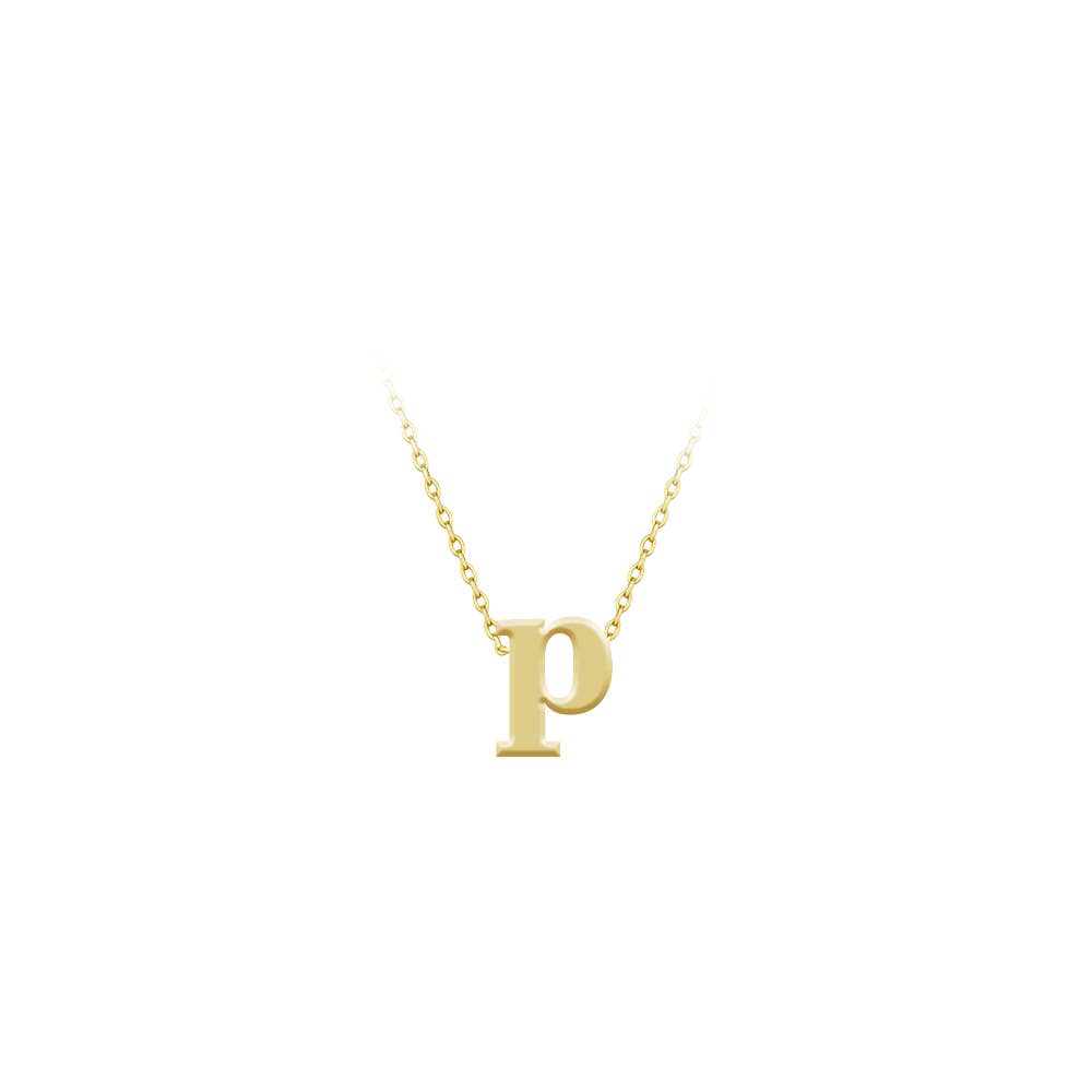 Maya J - Lower Case Mini Initial Necklaces