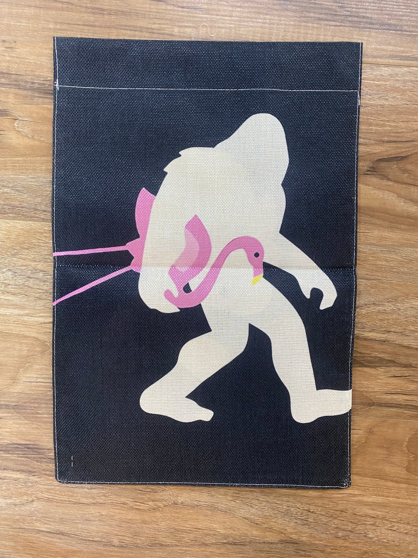 Big Foot Pink Flamingo Flag