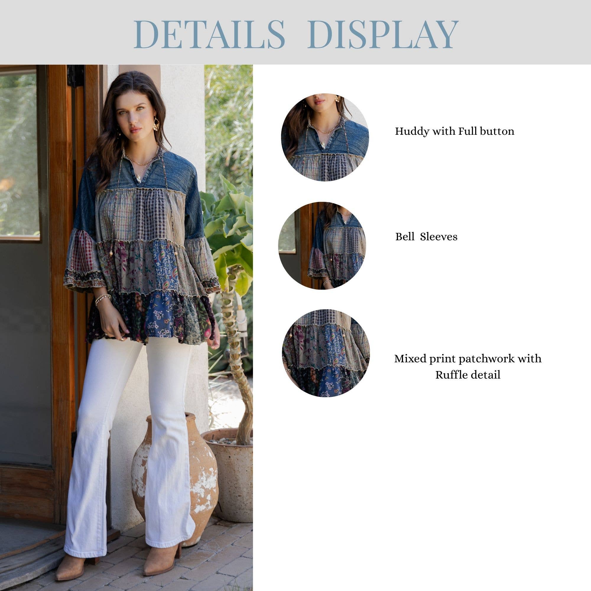Artistic Fusion: Overdyed Jhabla Top With Emb