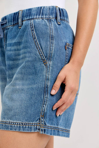 Judy Blue Jeans - HW Baggy Short Featherweight