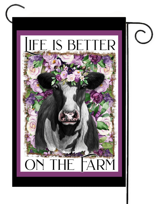 Life Is Better On The Farm  Garden Flag   12x18     G2556
