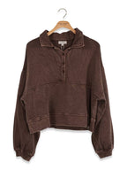 Simply Southern Sepia Snap Long Sleeve Top