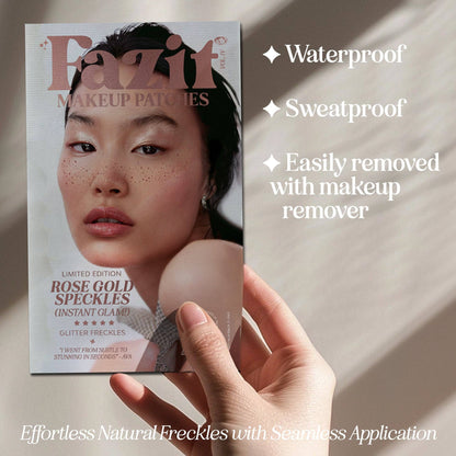 Fazit - Rose Gold Stardust Speckles Makeup Patches
