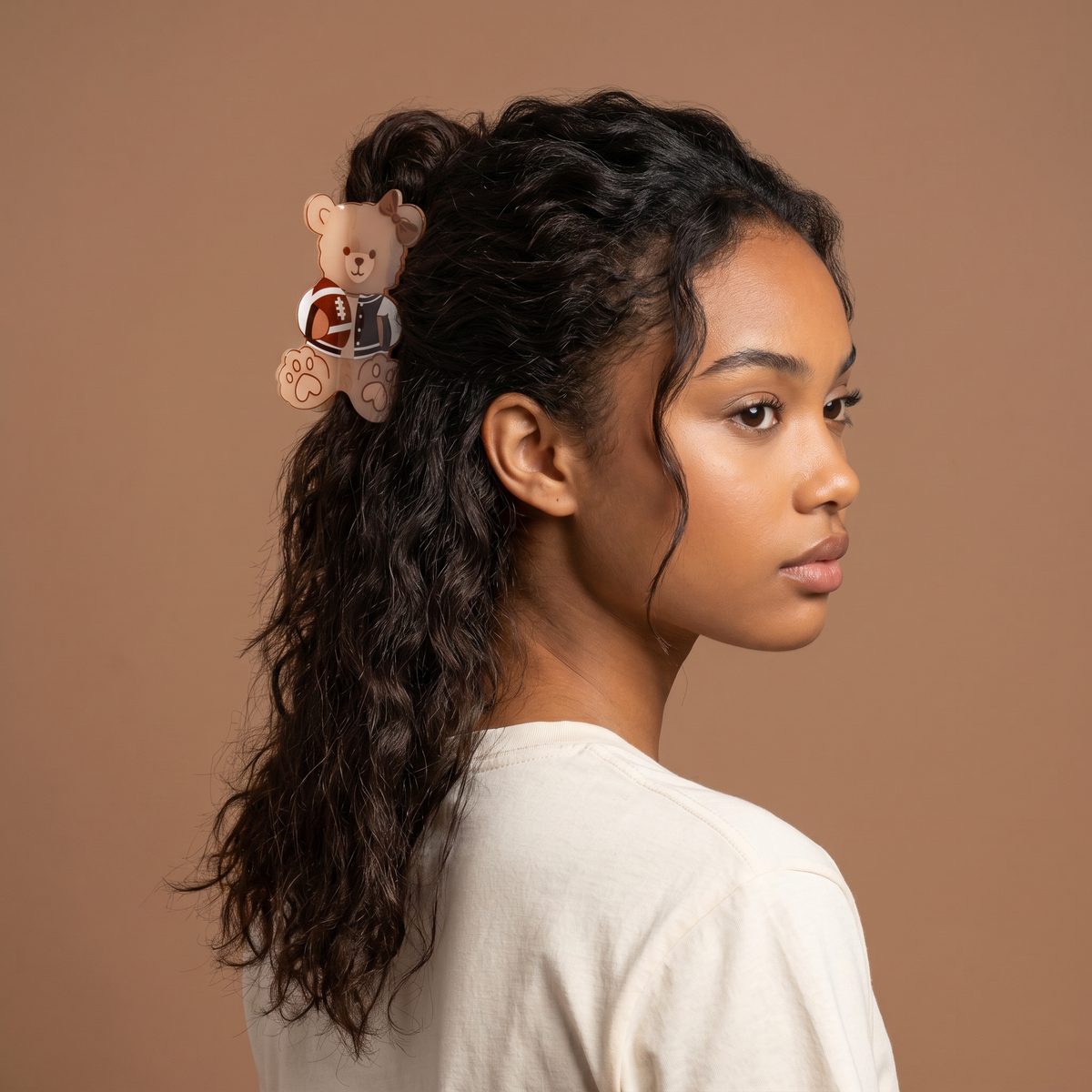 The Darling Effect - Shape Up Claw Clip-Touchdown Teddy