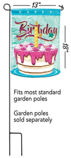 Magnolia - HAPPY BIRTHDAY CAKE FLAG POLY GARDEN